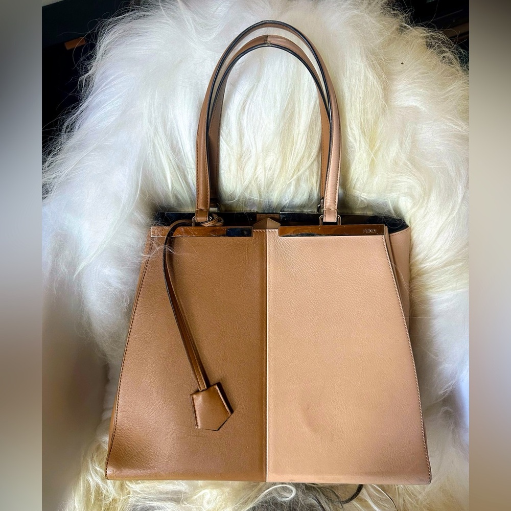 FENDI Bicolor Leather Large 3Jours Tote